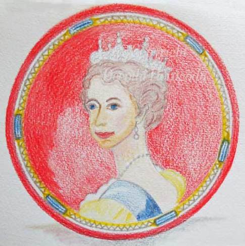 Illustration of Queen Elizabeth II