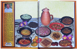 Inner front cover design of cookery book of the last Kandyan Dynasty