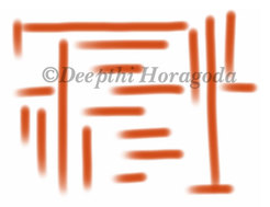 Digital illustration of a maze drawn with a finger