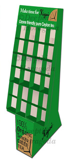 POS Display Rack for Kiyoi Ozone-friendly Pure Ceylon Green Tea (side view)