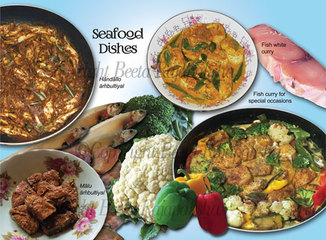 Page layout design from Tasty 'n Easy Sri Lankan Recipes cookery book